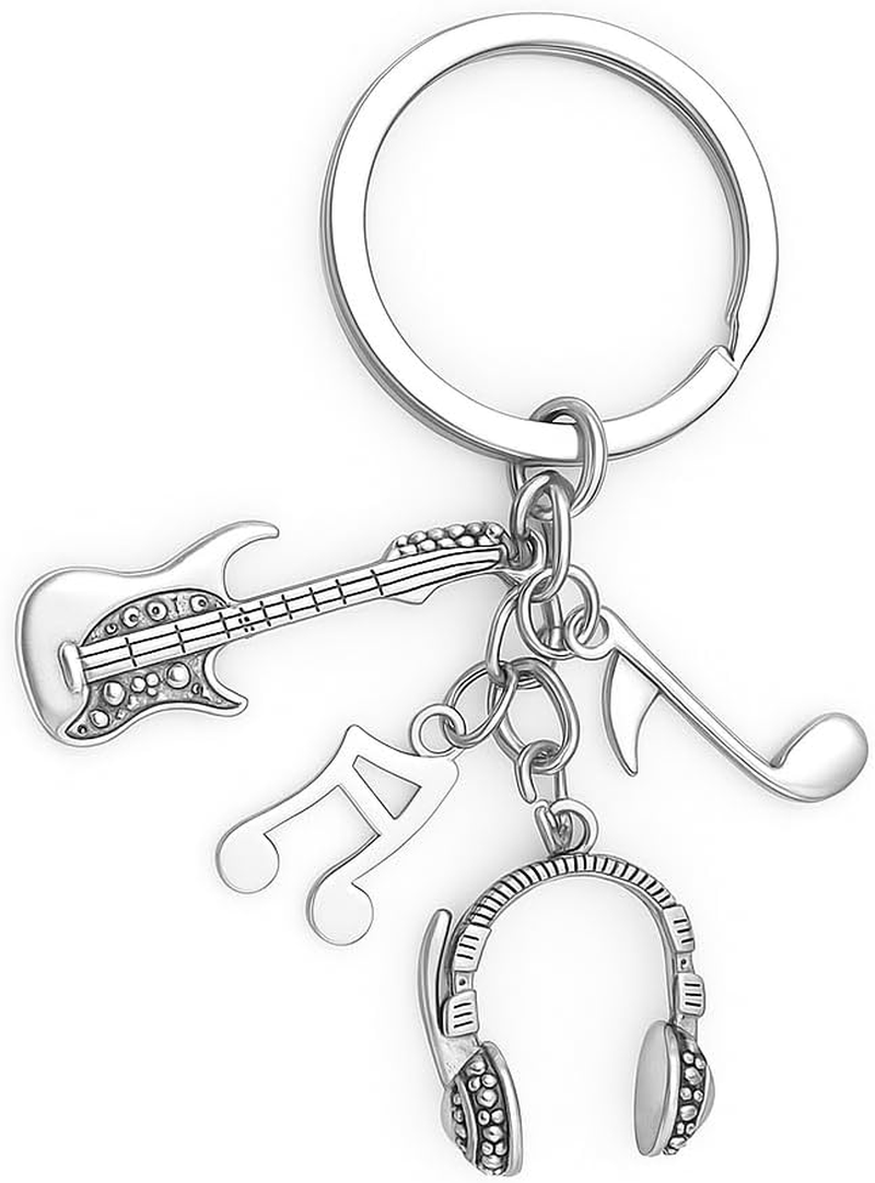 Music Keychain,Musicians Key Chains for Bag Charms,Cute Keychains Gift for Musician Girls