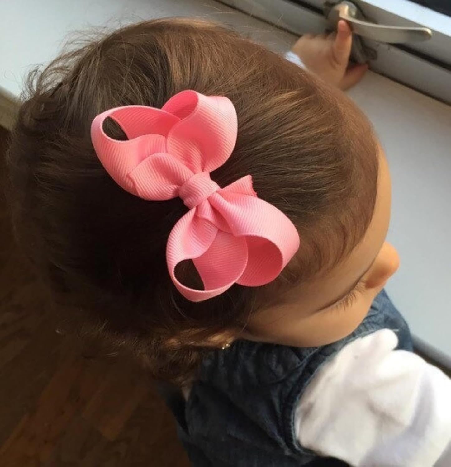 40Pcs Baby Girls Hair Bows Alligator Clips Grosgrain Ribbon 3'' Girls Bows Clips Barrettes Hair Accessories for Infants Baby Toddlers Kids Teens image number 1