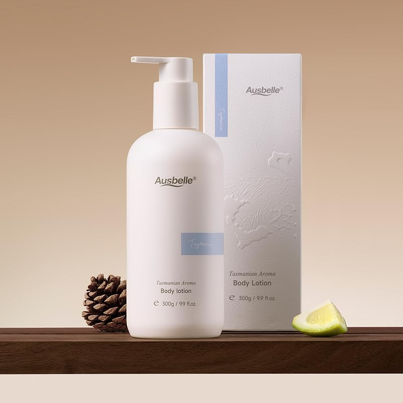 Ausbelle Tasmanian Aroma Body Lotion, Deep Hydration Body Moisturiser, Lightweight & Non-Greasy, Daily Care for All Skin Types, 300G / 9.9 Fl. Oz. (300G) image number 2