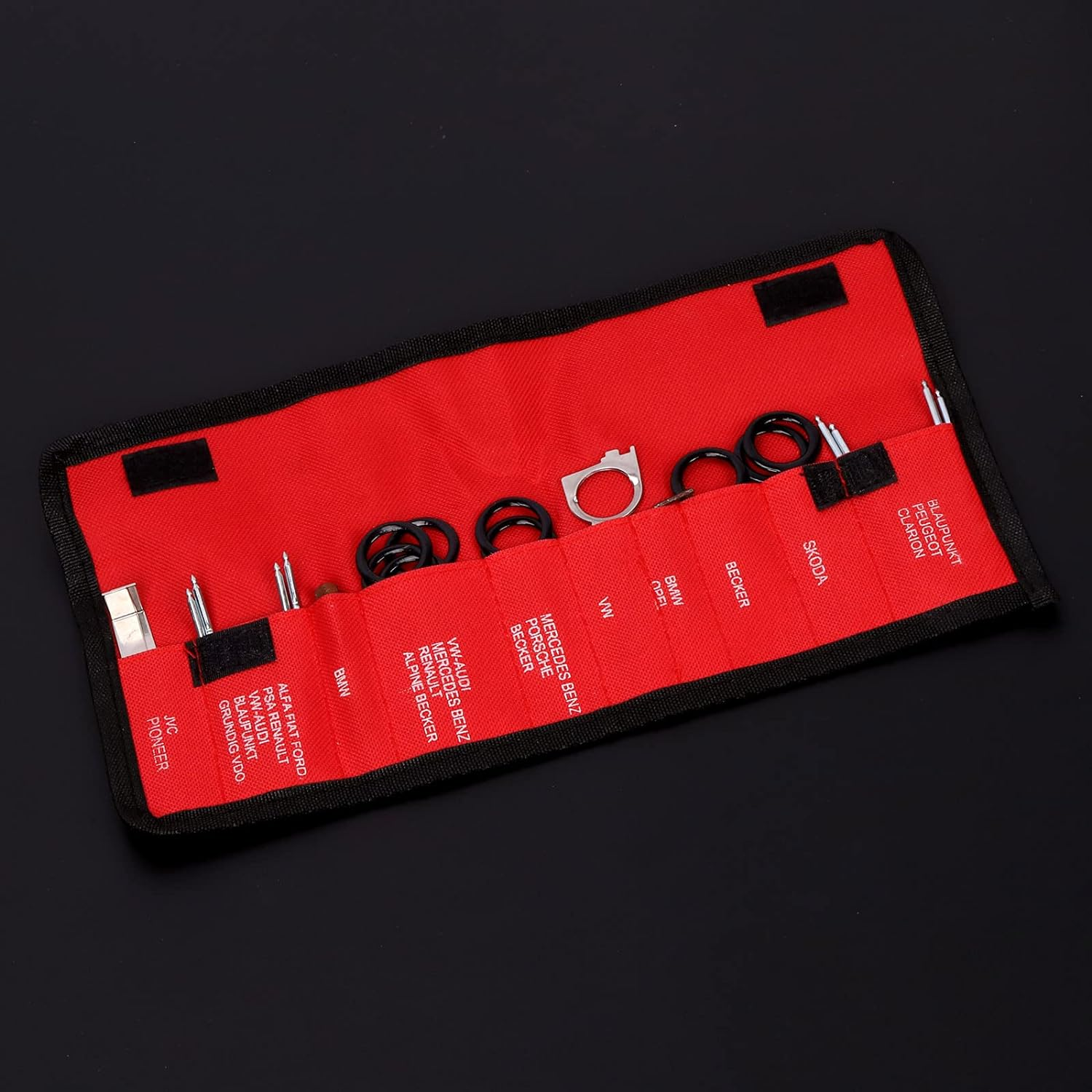 Tanstic 21Pcs Car Radio Removal Tool Kit, Professional Car Stereo CD Player Remover, Universal Radio Removal Keys Tool with Storage Bag for Most Car and Truck