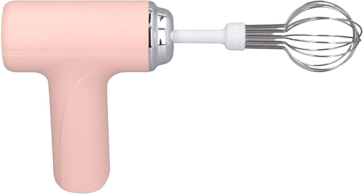 Cordless Handheld Whisk, Electric Hand Mixer Wide Application Lightweight Easy with 2Pcs Mixing for Kitchen