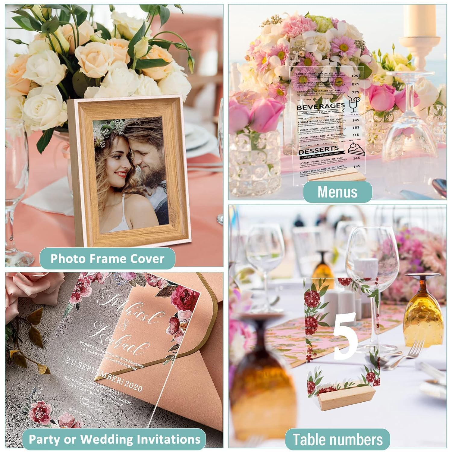 Acrylic Sheets - 15 Pack of 5X7 Thick Clear Extruded Plexiglass for Picture Frame Glass Replacement, Projects Display & Painting - Laser Cut for Smooth Edges,Diy Craft image number 4