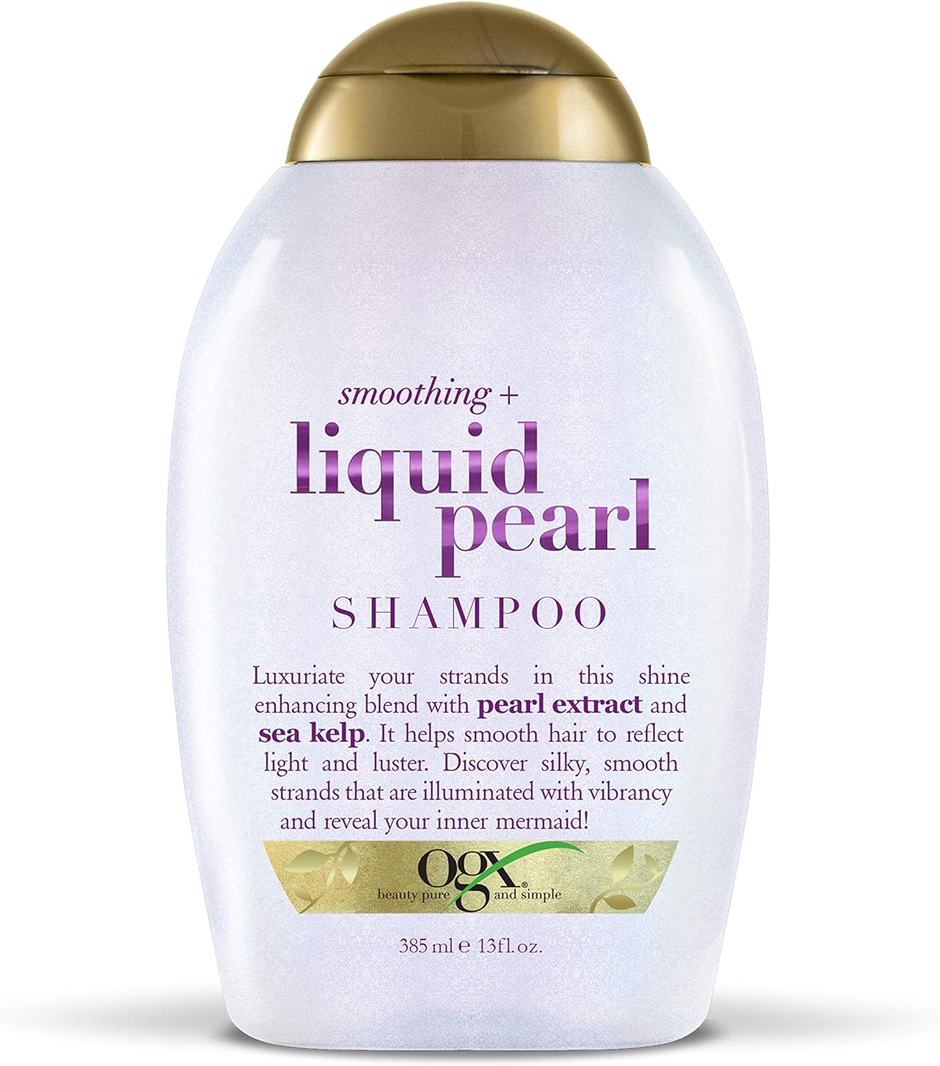 OGX Smoothing + Liquid Pearl Shampoo, 13 Ounce image number 3