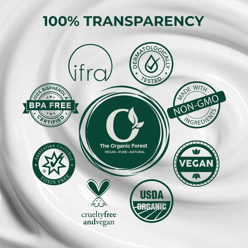 The Organic Forest Sulfate-Free Deep Conditioner for Curly, Dry & Damaged Hair - Infused with Shea Butter & Coconut Oil for Moisturizing, Strengthening & Detangling image number 1