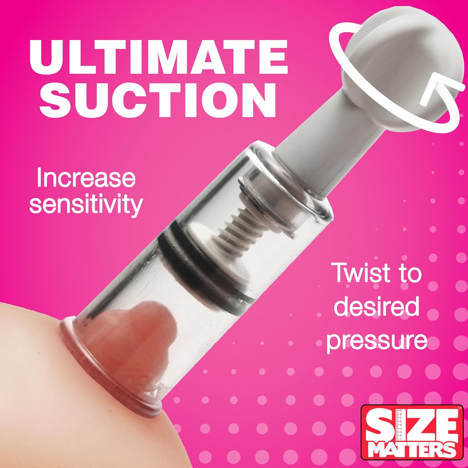 Size Matters Twist up Nipple and Clitoris Suction Devices image number 3