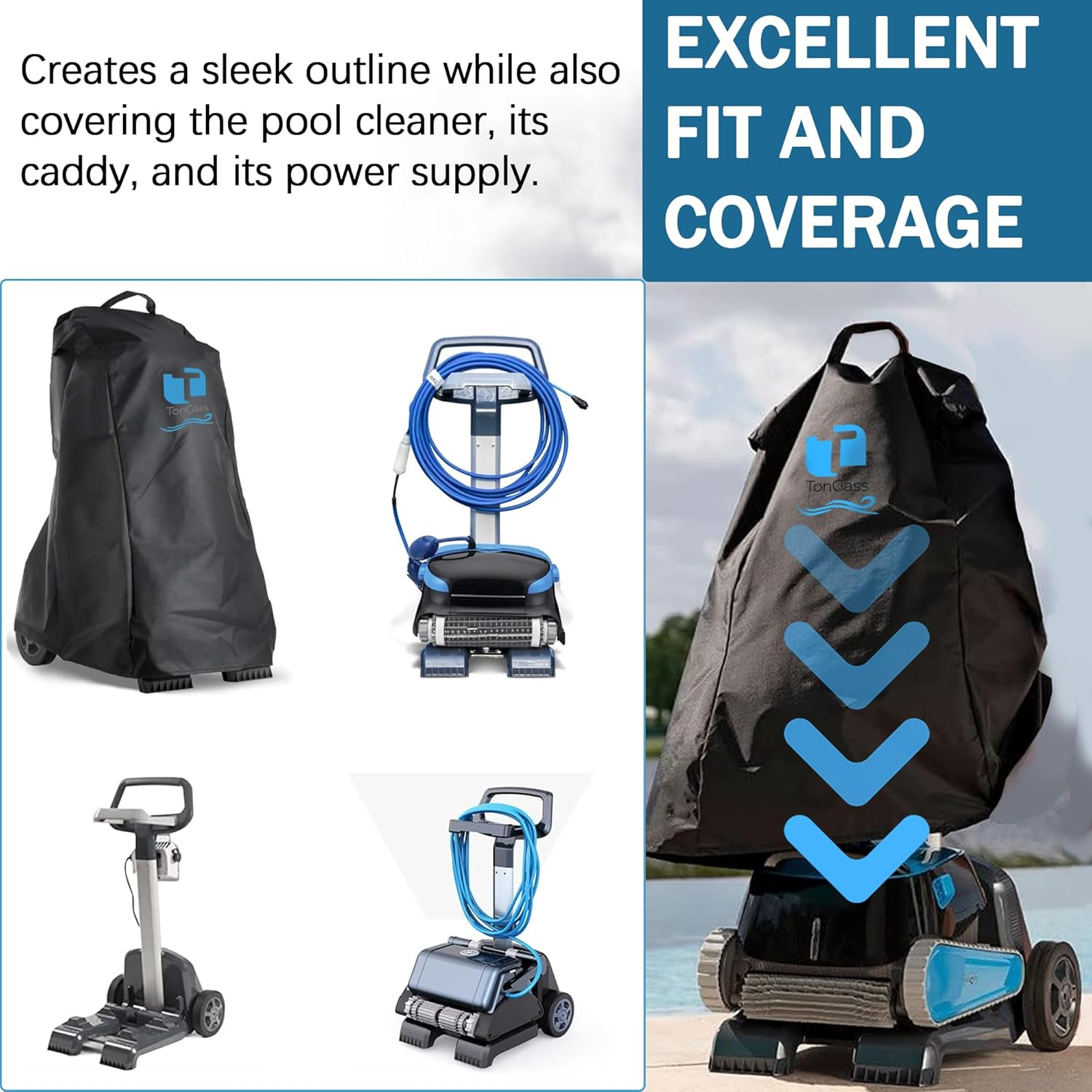 Tongass Swimming Pool Cleaner Classic Caddy Cover Compatible with Dolphin Robotic - Exact Replacement for Maytronics Part Number 9991794-R1 image number 5