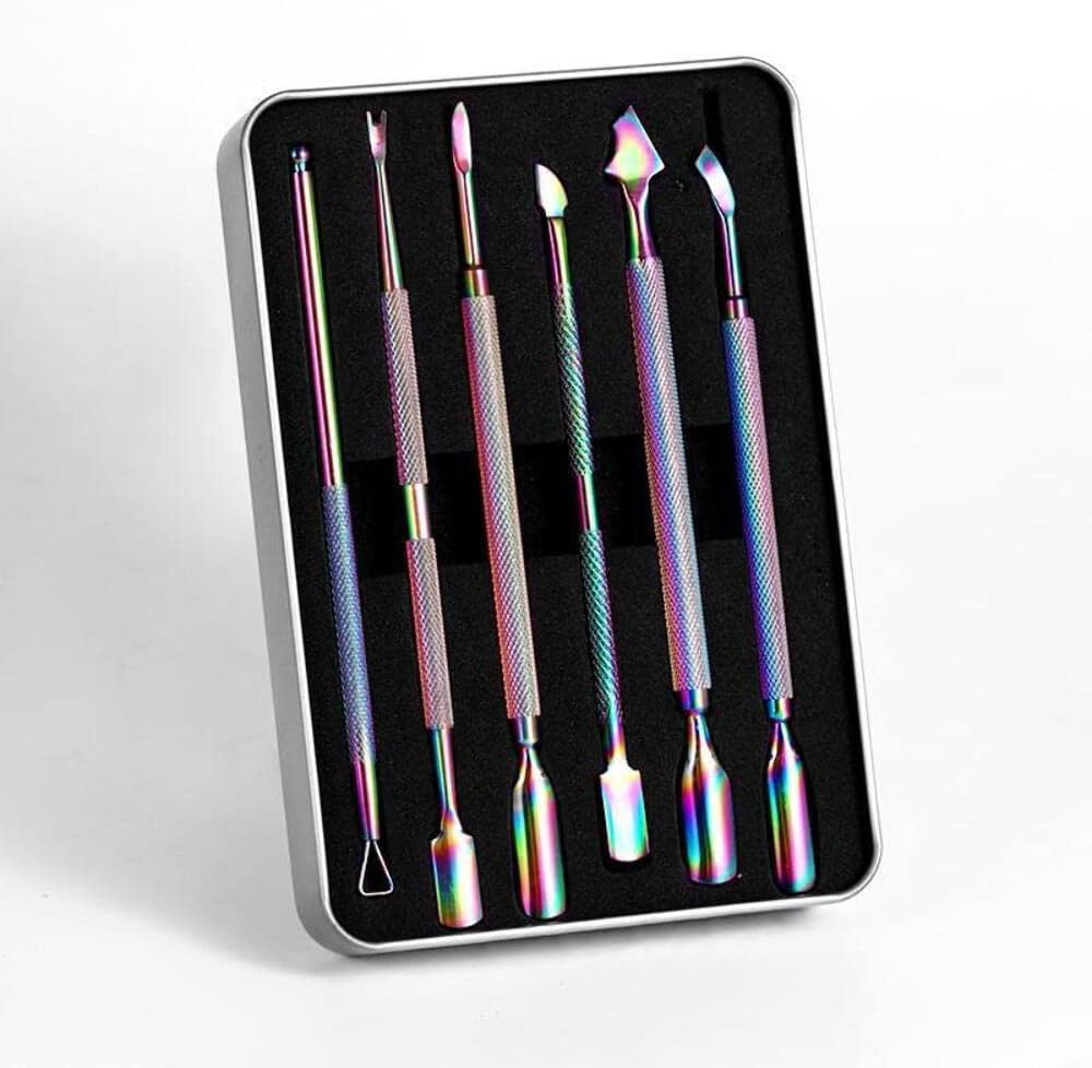 Trimmer, Cuticle Pushers and Peeler Scraper - 6Pcs Set image number 1