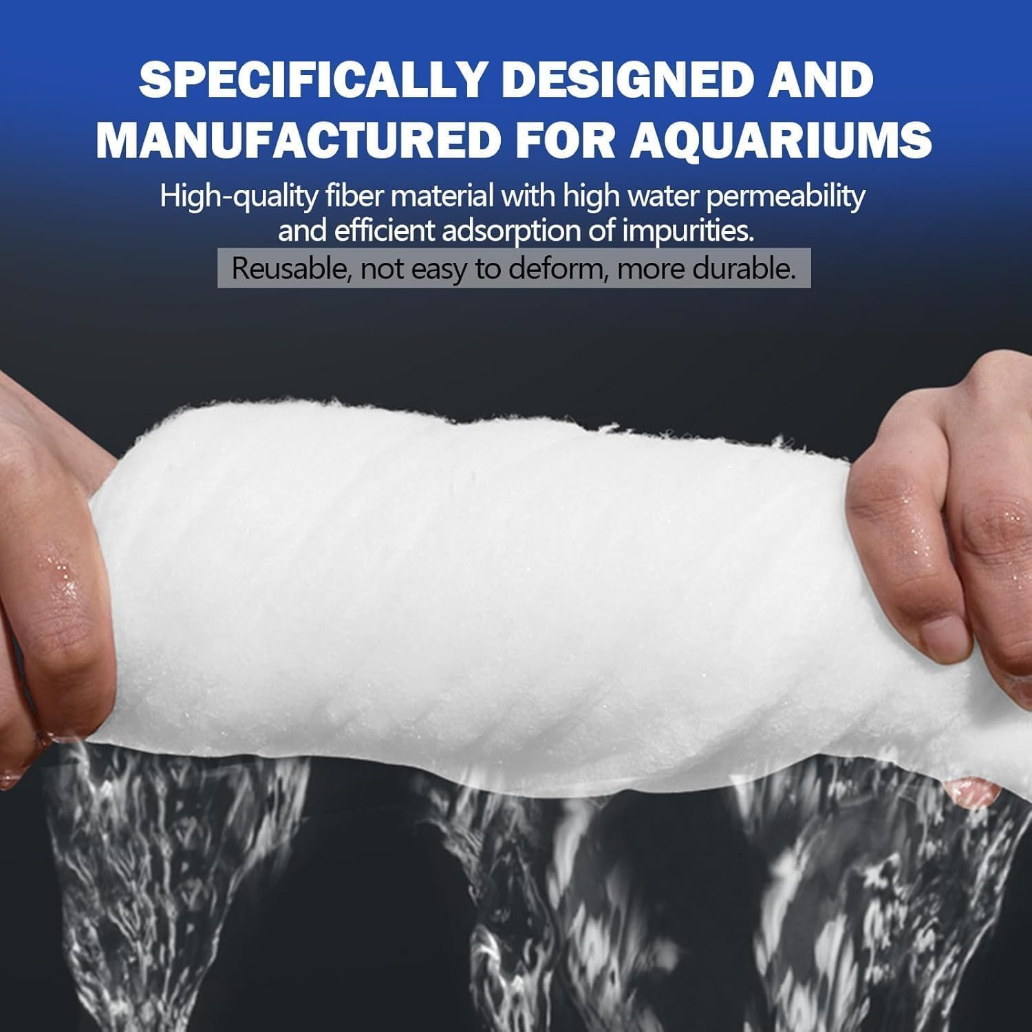 1 Pcs Aquarium Filter Sponge Biochemical Cotton Filter Foam Sponge Media Roll Pad for Aquarium Fish Tanks image number 4