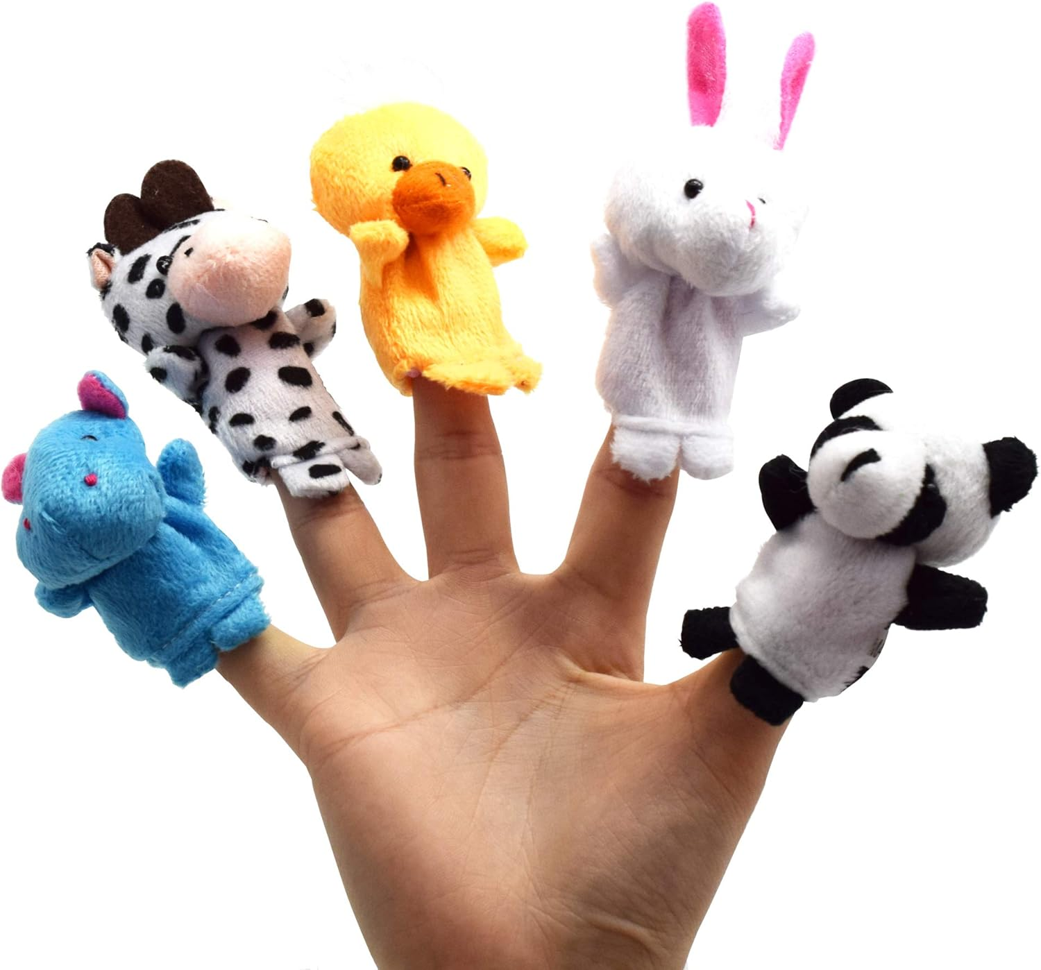 Nyicey 12 Pack Fillable Plastic Easter Egg with Finger Puppet for Easter Theme Party, Favor Easter Eggs Hunt, Basket Stuffers Fillers, Classroom Prize image number 3
