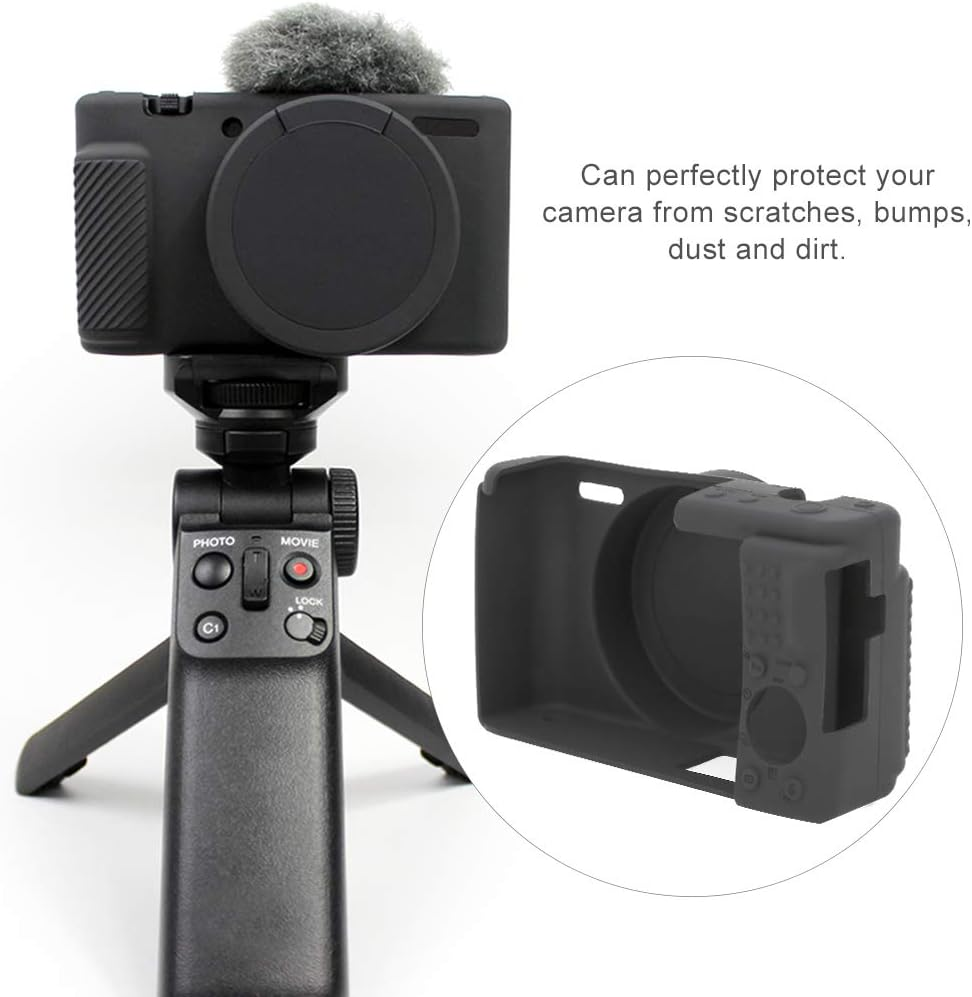 ZV-1 Case for ZV1 Digital Camera Protective Cover, Professional Silicone Rubber Camera Case Cover, Protective Cover Case Accessory image number 2