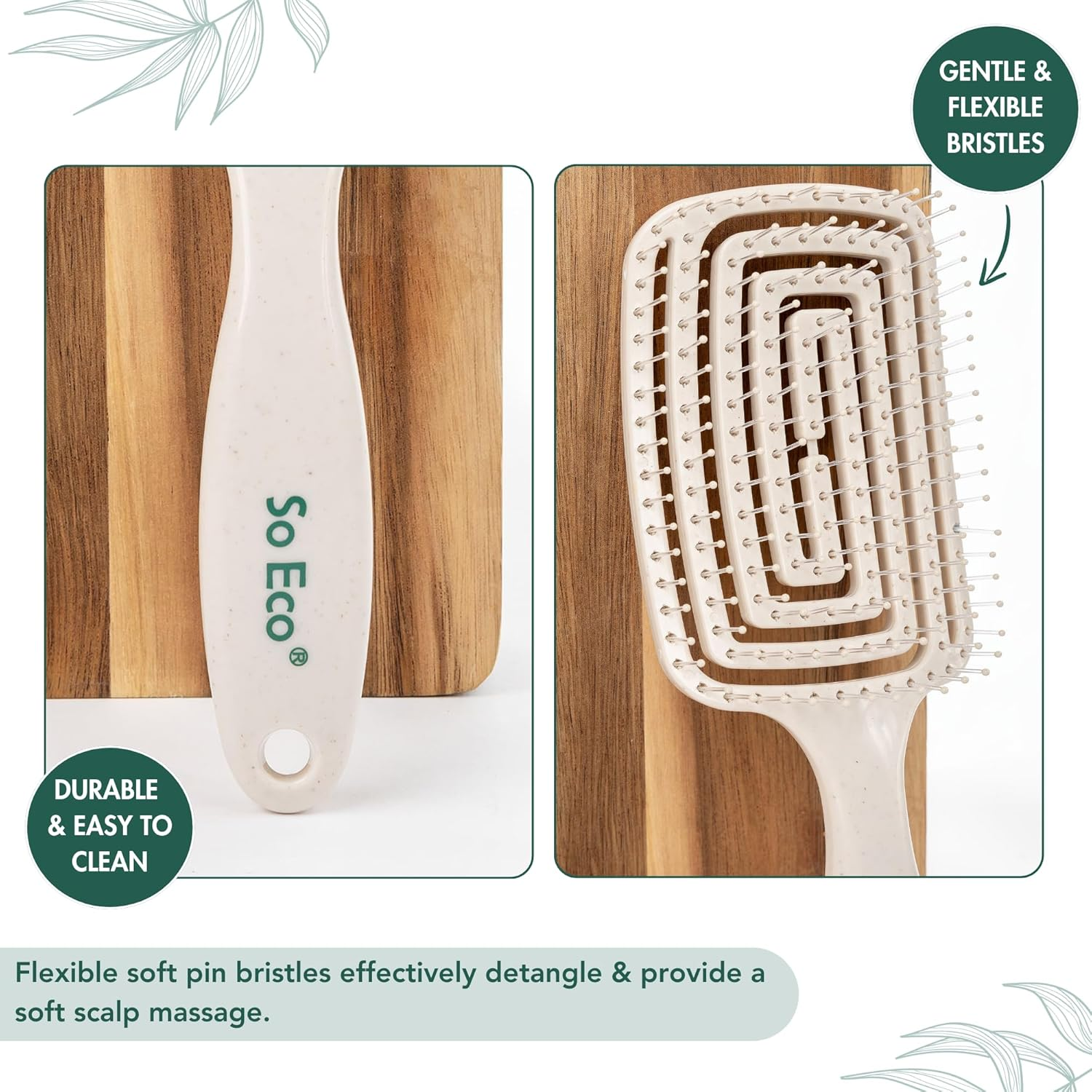 So Eco Flexi Paddle Detangling Hair Brush