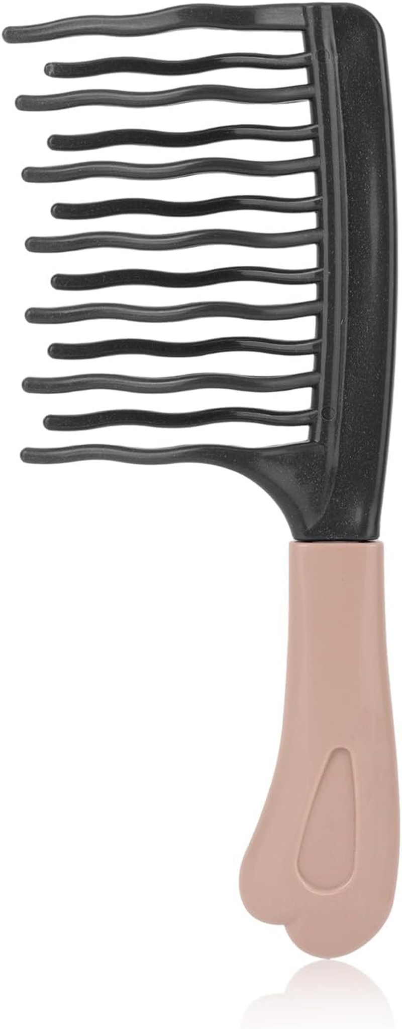 Sinbana Wide Tooth Comb for Curly Hair, Upgraded Wide Tooth Detangling Comb with Ergonomic Handle for Women & Men Long Thick Frizzy Hair (Grey) image number 6