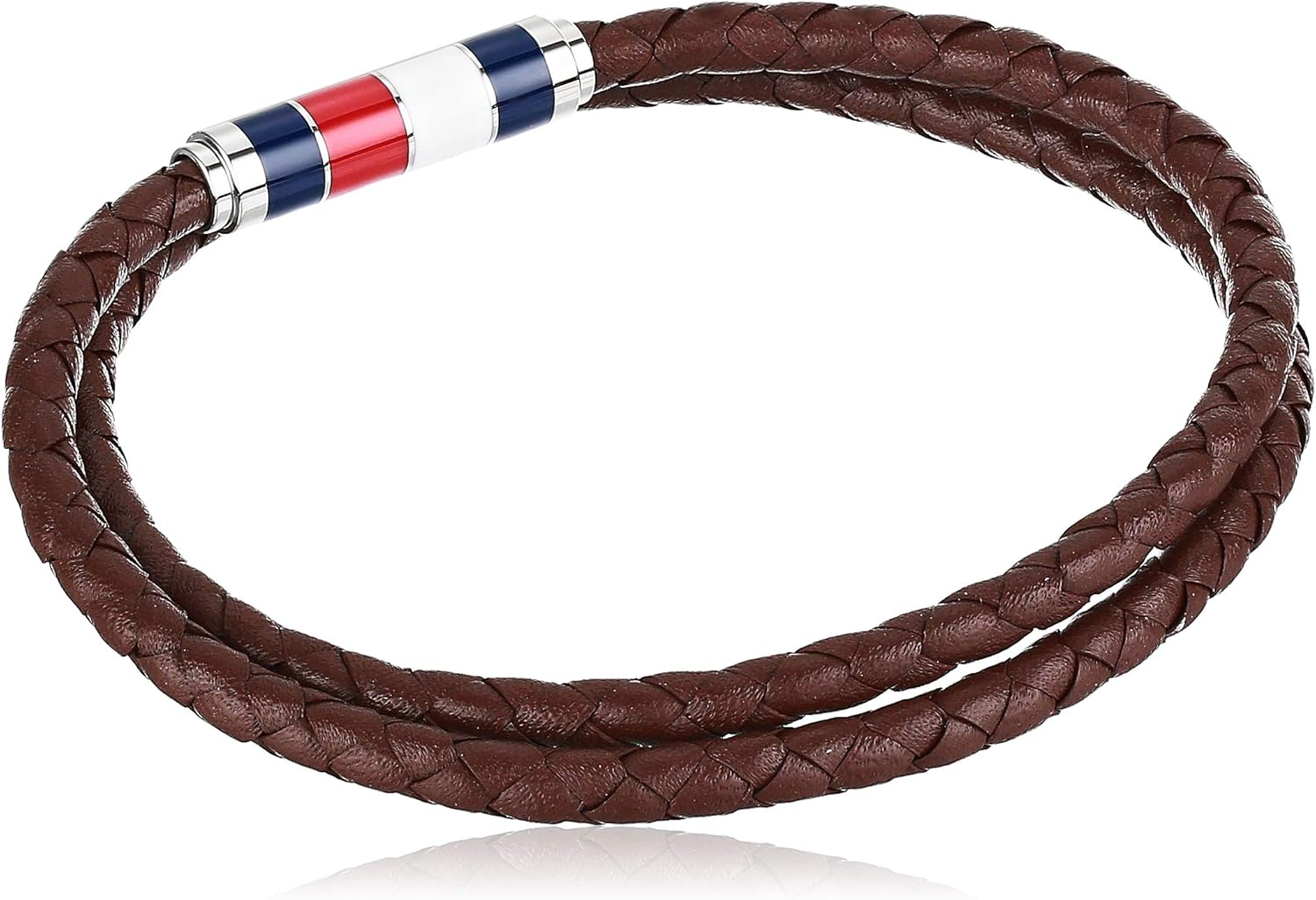 Tommy Hilfiger Men'S Jewelry Leather Double Wrap Bracelet