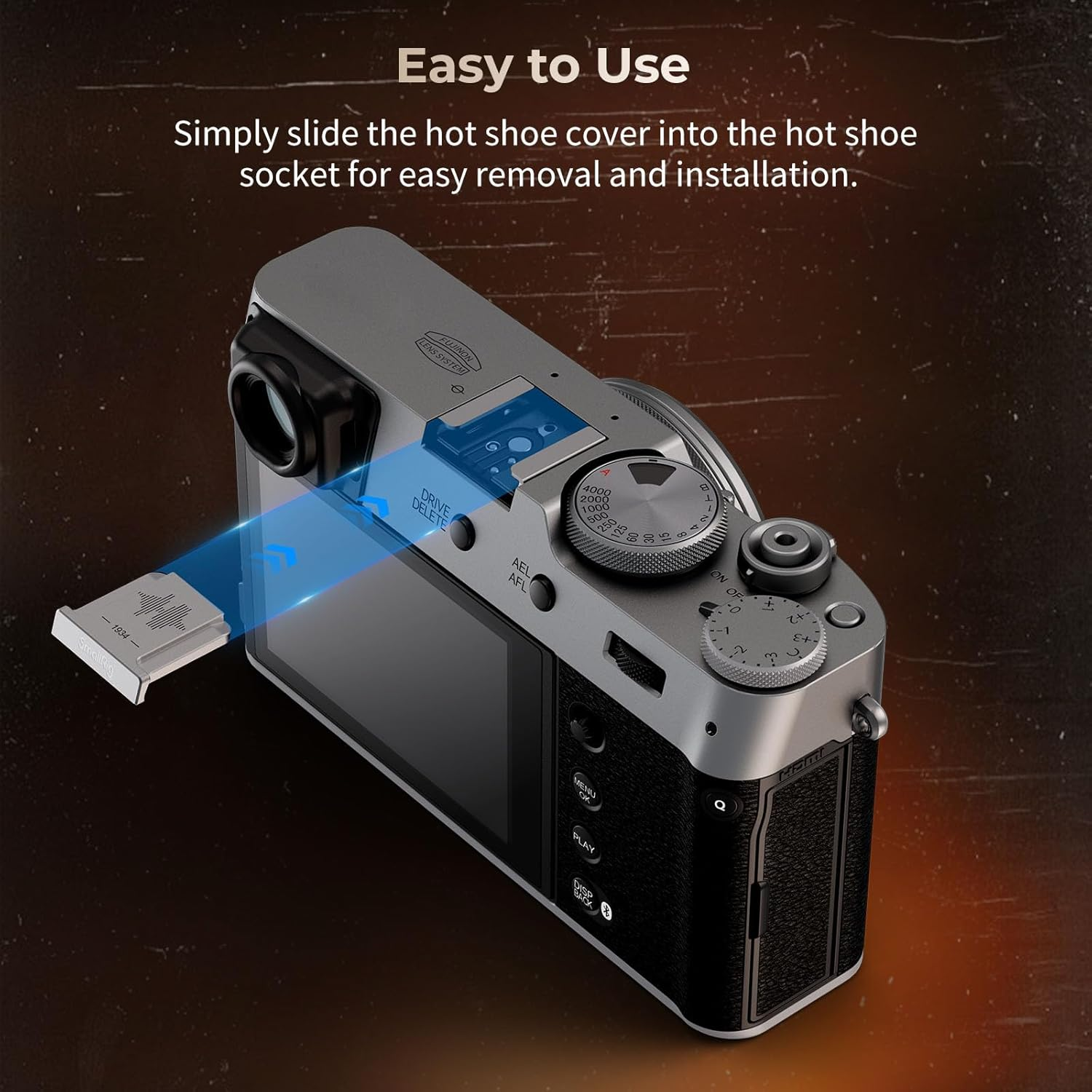 SMALLRIG Hot Shoe Cover for FUJIFILM Cameras, for FUJIFILM X-T3/X-H2/X-H2S/X-S20/X-E4/X-E3/X-Pro3/X100Vi/X100V/X100F/Gfx50R/Gfx100S/Gfx100Ii (Silver) - 4697 image number 2