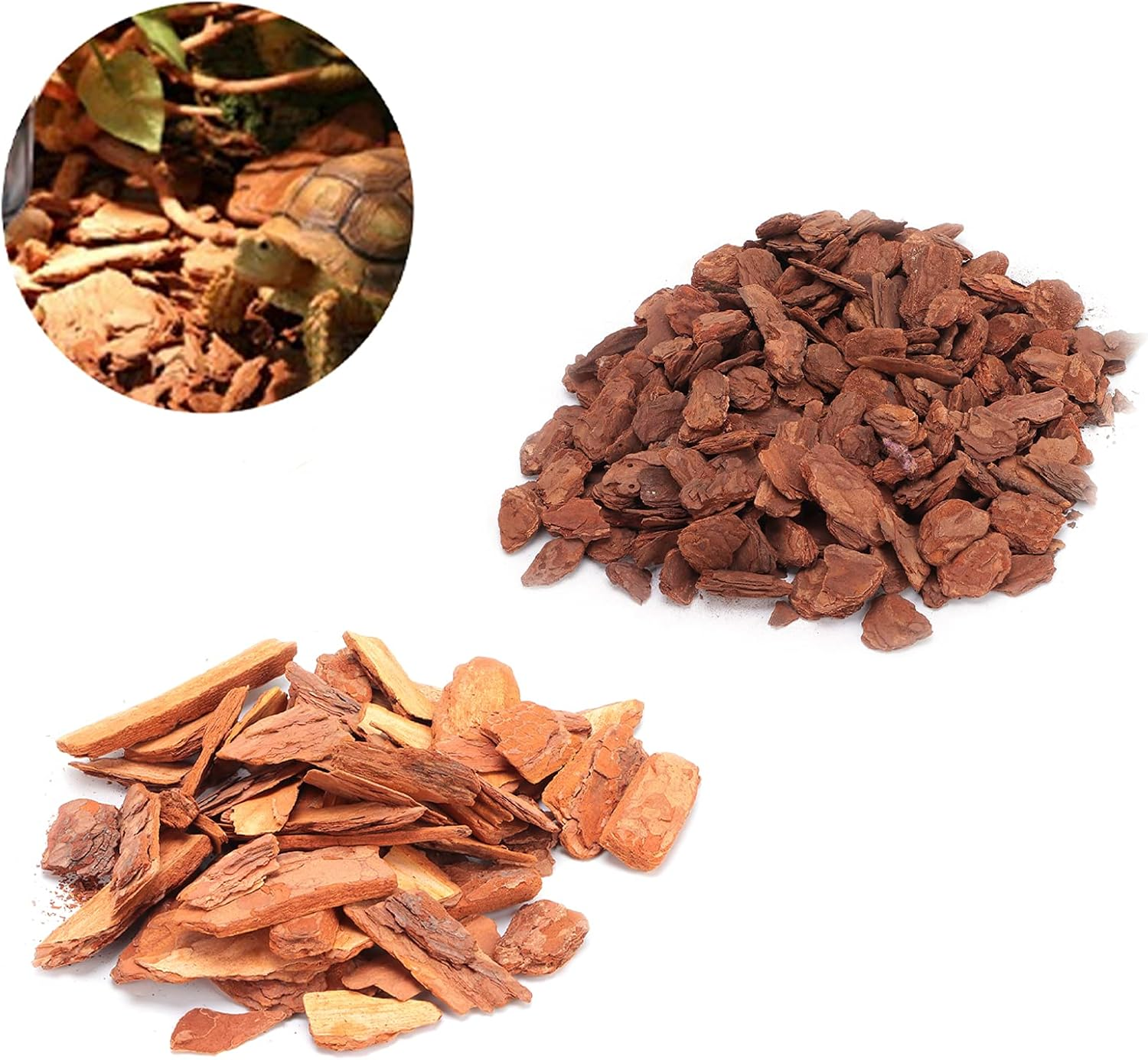 EVTSCAN Snake Bedding, Bark Bedding Reptile Box Bedding Pine Bark Granule Bedding for Tortoises Lizards(Large Particles) image number 5