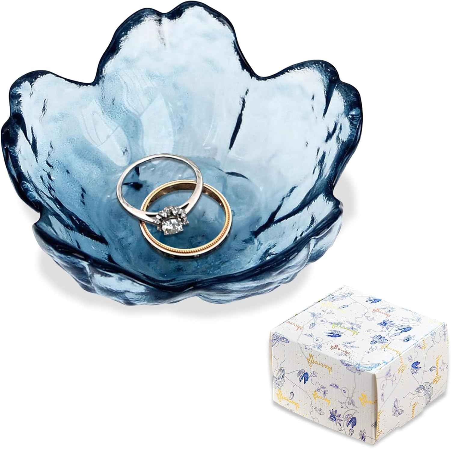 Jewelry Dish Tray Ring Dish Trinket Tray Gifts for Women Unique Birthday Gifts for Friends Sisters Daughter Mother Her Jewellery Tray Key Bowl Cute Small Friendship Christmas House Warming Gifts