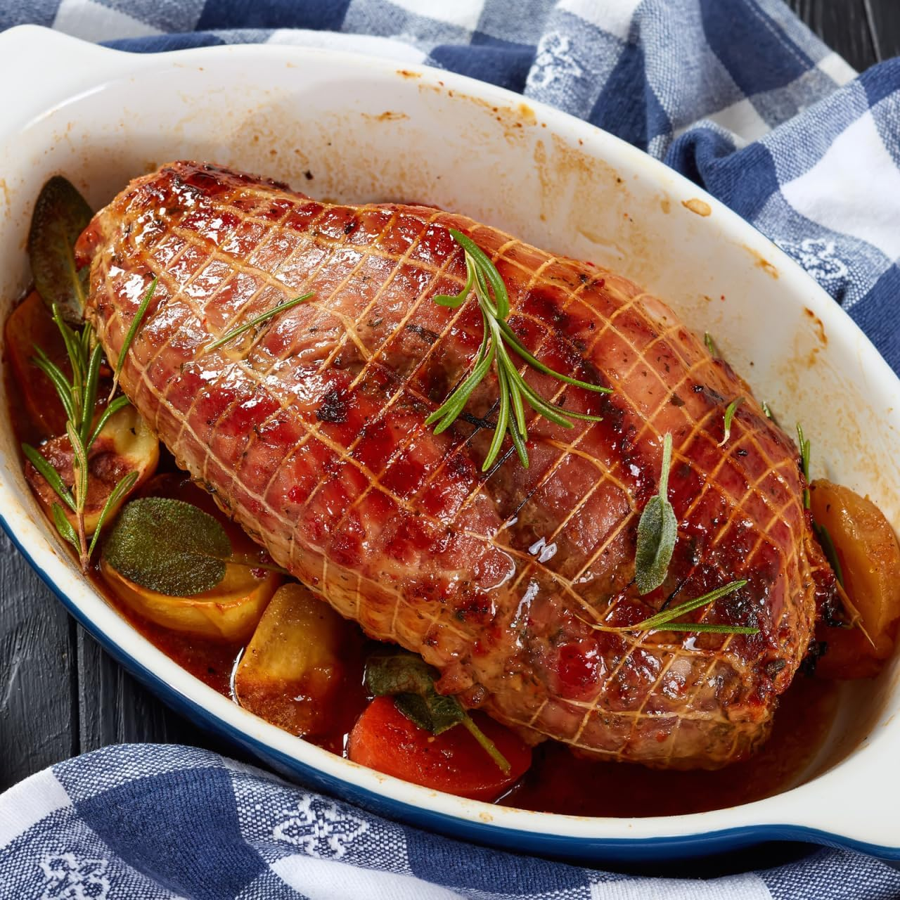 2Pcs Elastic Cotton Meat Netting Roll for Sausage and Ham Trussing Food Wrapping Net for Home Cooking and BBQ image number 3