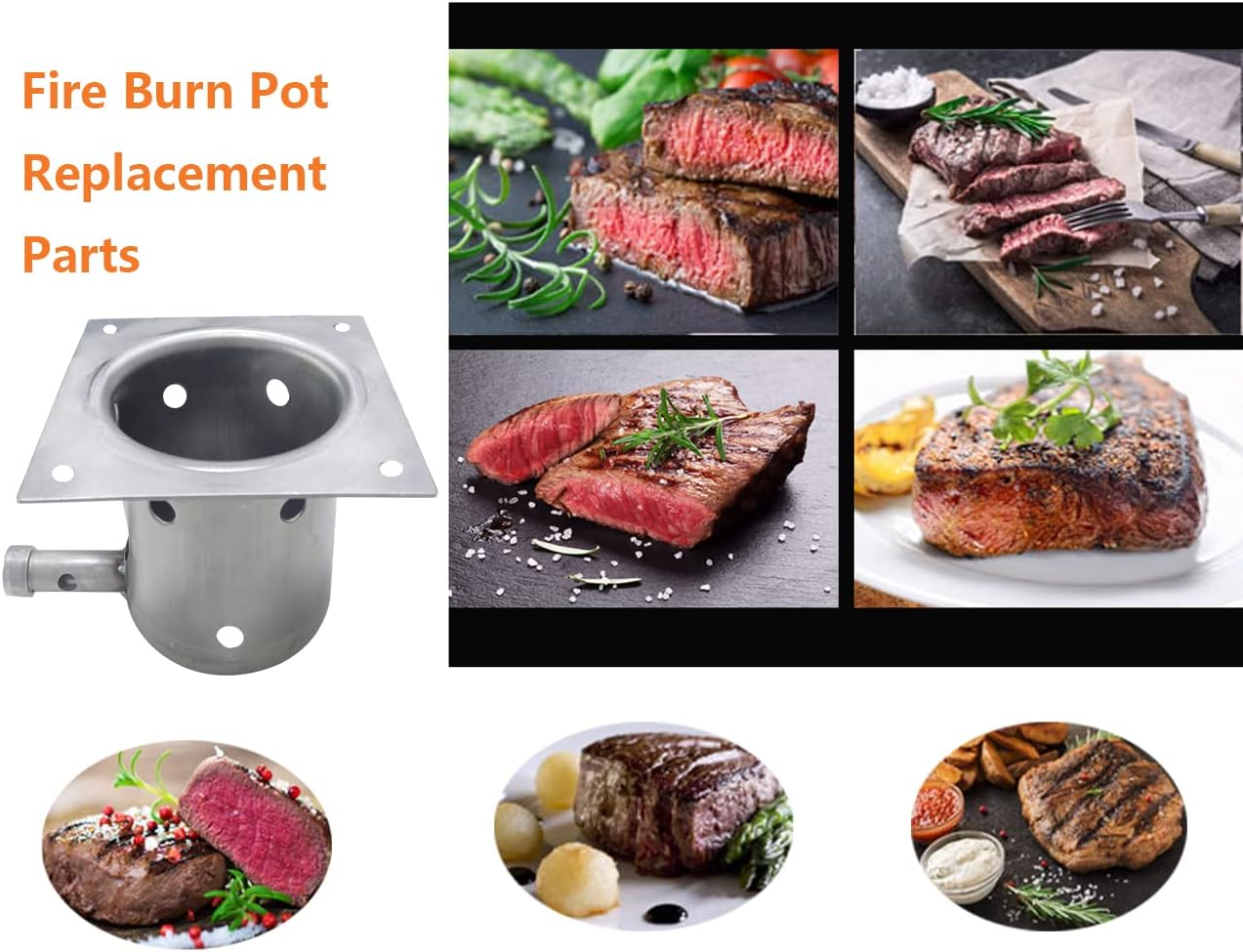 Fire Burn Pot Replacement Parts for Traeger Pellet Grill,Compatible with Traeger Grill and Most Pit Boss Grills image number 4