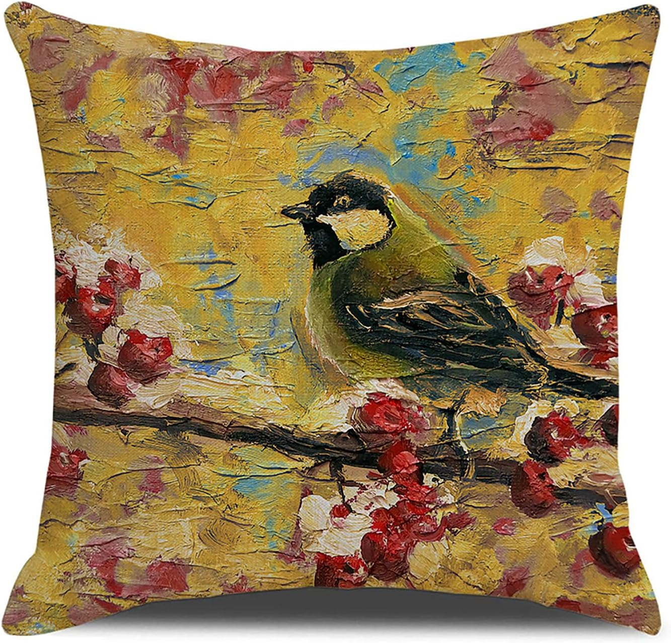 Home Decorative Throw Pillow Covers - Set of 4 Soft Throw Pillow Covers Cushion Case for Sofa Living Room Indoors Outdoors 18X18 Inch (Dark Blue) - Brown image number 3