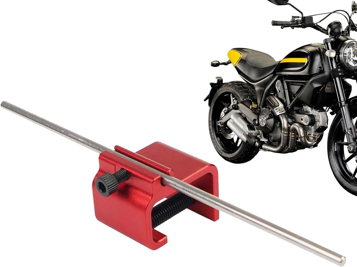 Chain Quick Alignment Tool - Repair Scooter Quick Adjusting Alignment Tool | Aluminum Alloy Chain Alignment Tools for Atvs, Motorcycles, and Other Vehicle Chains - Red image number 5