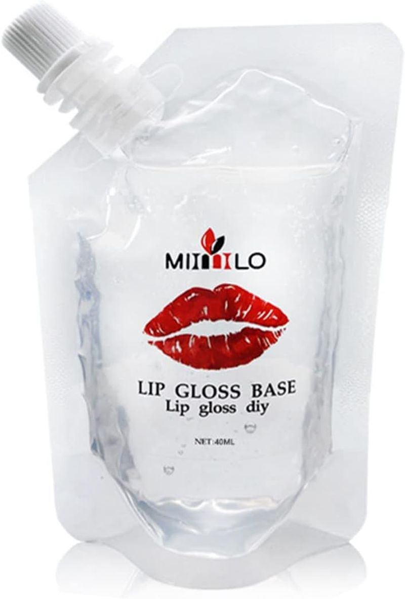 Tignapoo Clear Lip Gloss Base for DIY Lip Gloss Hydrated Moisturized Lips Fragrance-Free