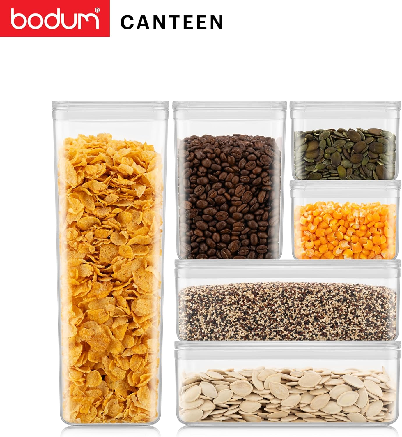 Bodum Canteen Set of 6 Jars 2 X 1 Litre / 1 X 1.2 L / 2 X 0.5 L / 1 X 2.6 L image number 3