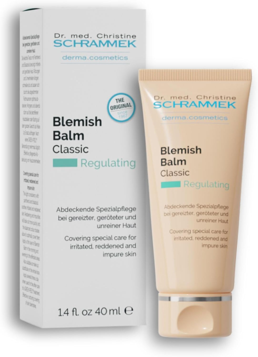 Schrammek Blemish Balm Classic (1.4 Fl Oz) - Covering Special Care for Irritated, Reddened & Impure Skin - the Original since 1967 - BB Cream - Tinted Face Moisturizer - Facial Skin Care - Dr image number 1