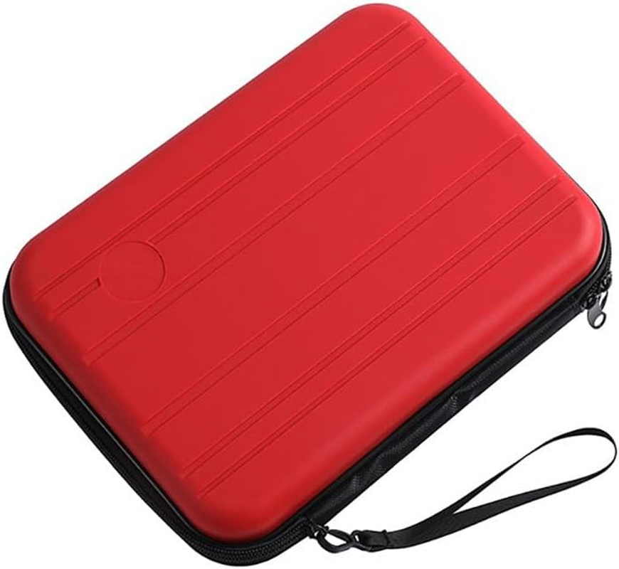 Jikfete Hard Shell Portable Cosmetic Toiletry Bag, Large Capacity Light Waterproof Beauty Makeup Travel Protective Storage Case Box, Large White, Fashion