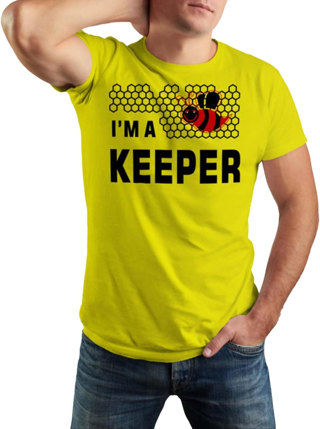 OZBEE &lsquo;I'M a Beekeeper&rsquo; Apparel &ndash; Unisex Short Sleeve Beekeeping T-Shirt &ndash; Embrace Your Buzz with This Beekeeper'S Cool Tee
