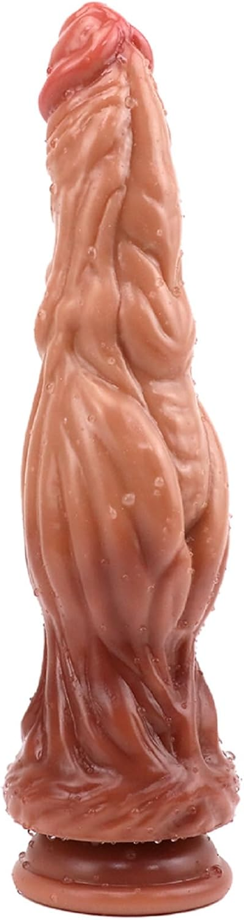 10.4" Realistic Dildo Fantasy Dong Silicone Dragon Monster Thick Large Dildo G-Spot Stimulating Big Ribbed Huge Thick Anal Alien Suction Cup Dong Adult Sex Toy image number 1