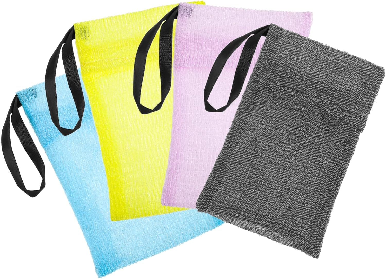 BIUDECO Sturdy Mesh Soap Bag Exfoliating Foaming Pouch Bar Soap Holder Travel-Friendly Set