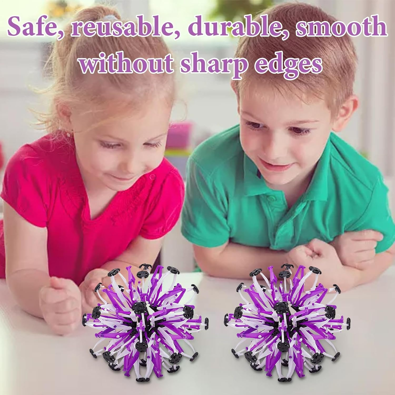 Expanding Scalable Variable Flower Ball, Magic Telescopic Ball Educational Toy Magic Telescopic Globe Geometric Shape, Sensory Sphere for Kids and Adults, Novelty Stress Relief Toy image number 5