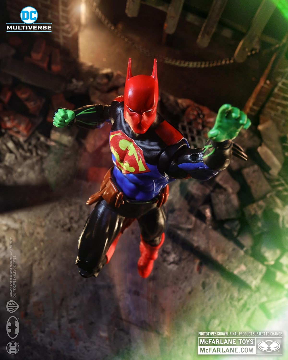 Mcfarlane Toys - DC Multiverse Batman/Superman Fusion (Batman/Superman: World'S Finest) 7In Action Figure image number 3