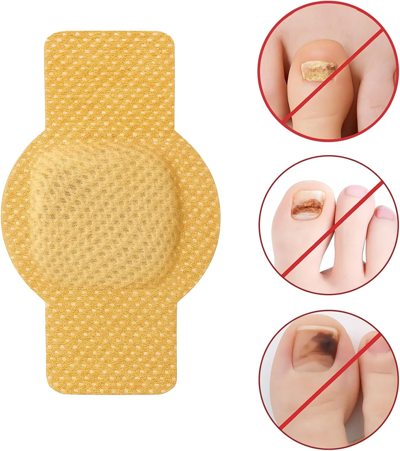21 Pcs Fungal Nail Patches, Toe Nail Fungus Treatment, Nail Repair Patches for Damaged and Discolored Nails, Overnight Nail Care Solution for People image number 2