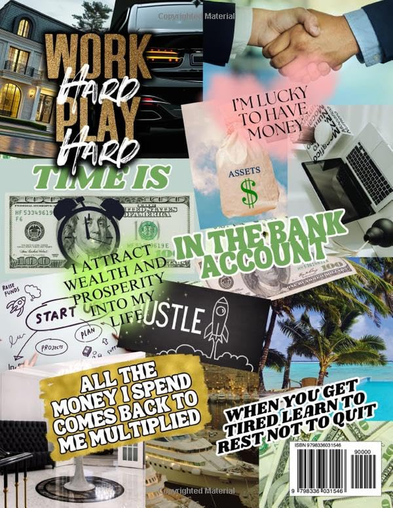 Money and Business Vision Board Clip Art Book: a Collection of Inspiring Images, Quotes & Affirmations for Dreamers to Visualize and Manifest Wealth, Abundance, Financial Success & Prosperity