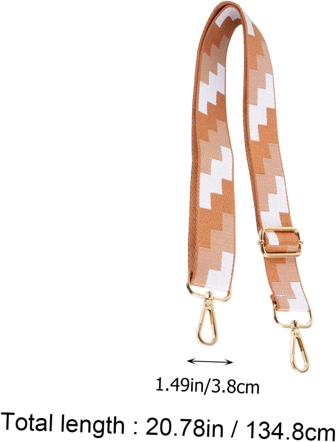 IWOWHERO Stylish Shoulder Bag Strap Bag Handles DIY Replacement Purse Handle Handbag Belt image number 4