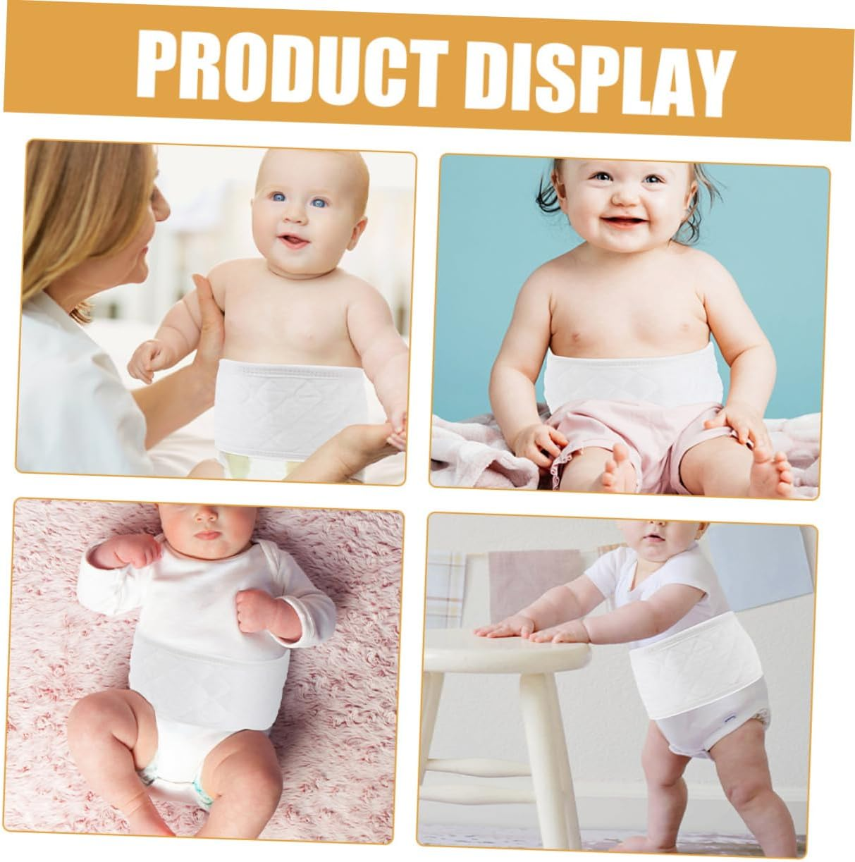 VICASKY 8Pcs Maternity Belly Bands Cotton Umbilical Cord Covers Newborn Belly Wraps Soft Protection Belt image number 1