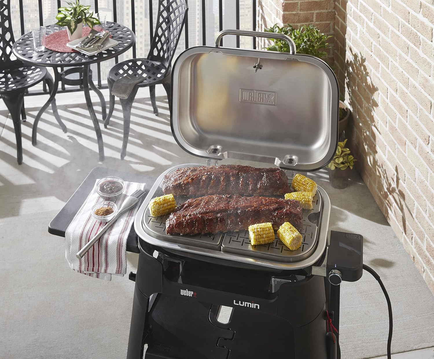 Weber 6614 Lumin Versatility Grill Kit, Silver image number 1