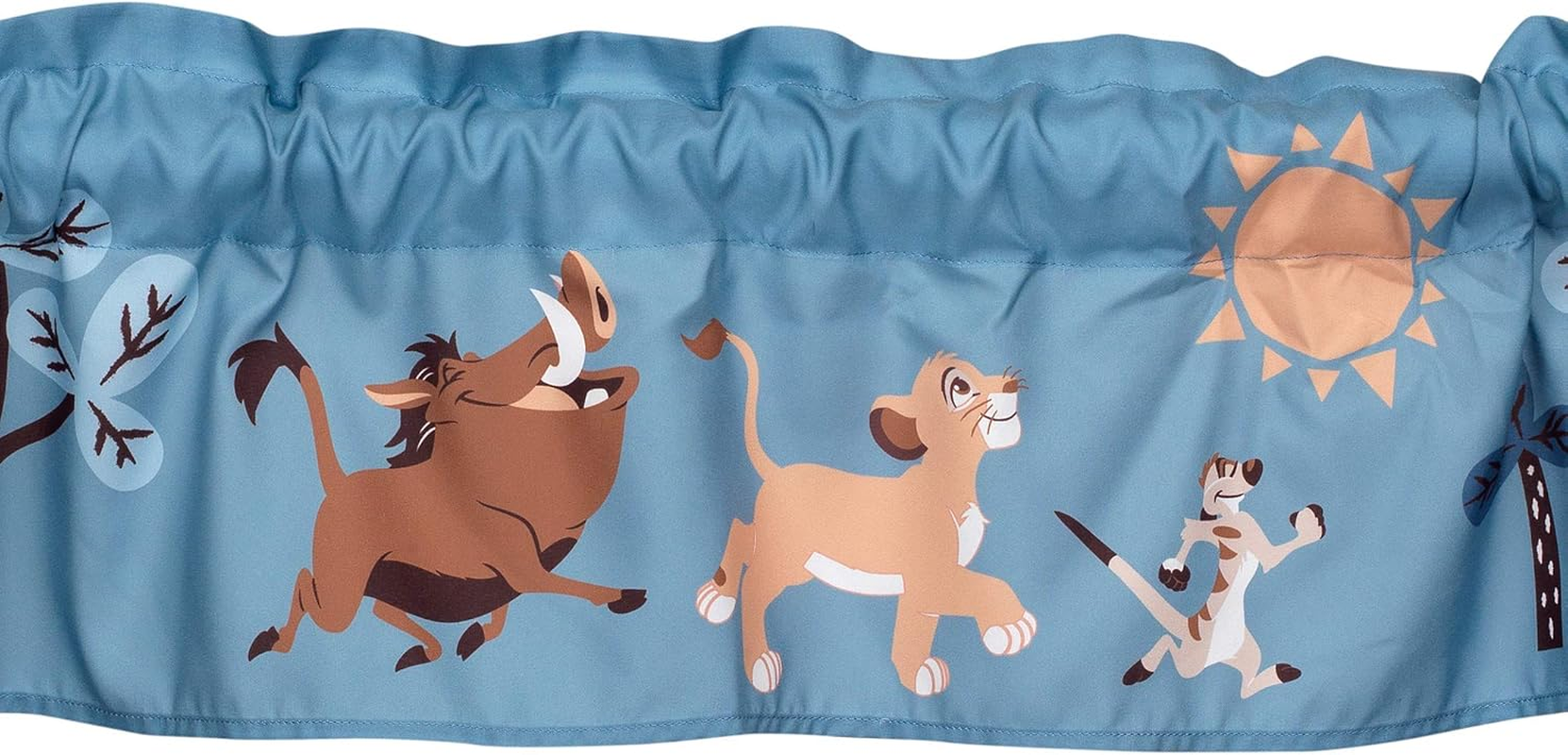 Lambs & Ivy Lion King Adventure Window Valance, Blue image number 1