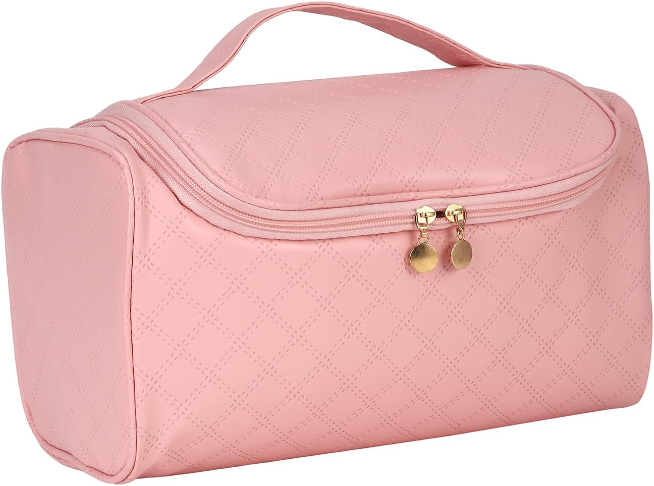 Dongawin Shark Flex Style Case - Premium Leather Travel Bag for Dyson Airwrap & Shark Hair Dryer Airwrap, Waterproof & Easy to Clean with 360&deg; Soft Padding, Lightweight Hair Tools Travel Bag (Cream)