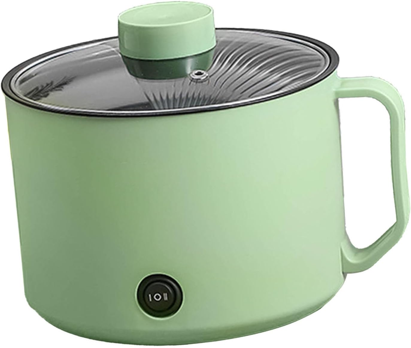 Small Electric Hot Pot, Maifanshi Technology anti Dry Burning anti Stick Coating Portable Mini Electric Cooking Pot Multifunctional for Student Dormitories (Mint Green) image number 2