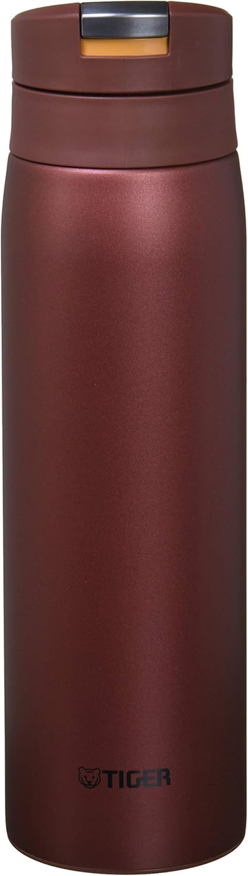 Tiger MCX-A502RO Tiger Water Bottle, 16.9 Fl Oz (500 Ml), Sahara Mug, Stainless Steel Bottle, One-Touch, Lightweight, Red Oak