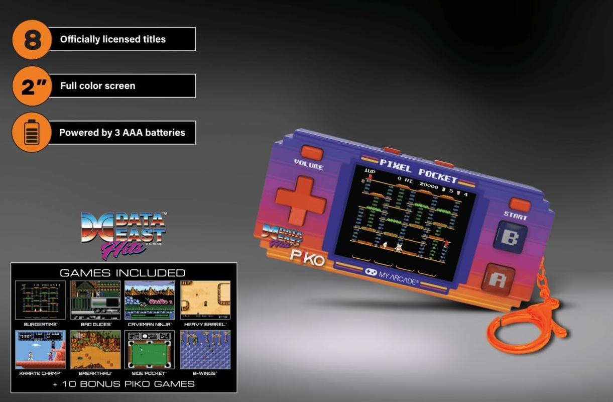 My Arcade - DGUNL-7138 Data East Hits Pixel Pocket Pro Portable Handheld Gaming System image number 2