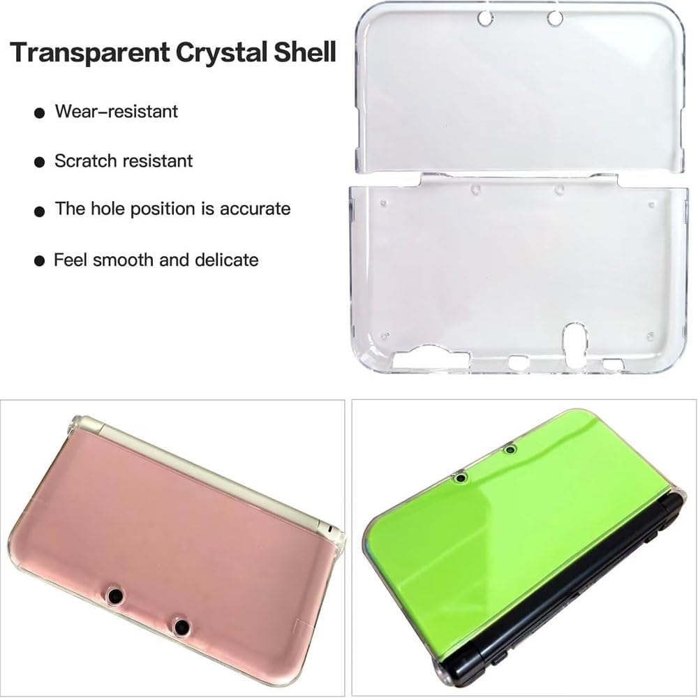 Clear Protective Case for Nintendo 3DS XL/LL (2015 Model),Crystal Transparent Hard Shell, Hinge Less Design, Scratch-Resistant and Form Fitting Cover, Lightweight Protection image number 4