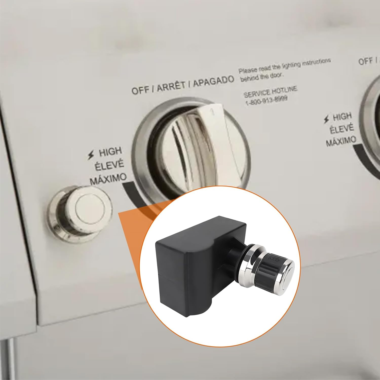 BBQ Future 4 Outlets Spark Generator Grill Igniter with Wire Replacement Kit for Nexgrill Home Depot 720-0830H 720-0830D 720-0958A and Most Nexgrill Grill, Tact Push Button Pulse Electrode Ignition image number 1