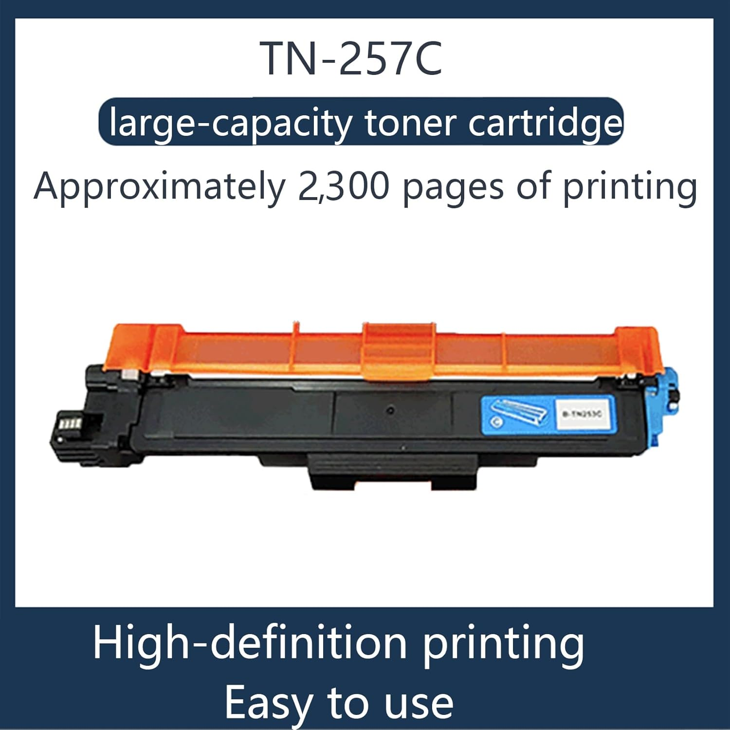 JOJOBE Planet TN-257C Compatible Toner Cartridge with Brother MFC-L3770CDW L3750CDW L3745CDW DCP-L3510CDW HL-L3270CDW L3230CDW , 2300 Pages per Cartridge Cyan image number 4