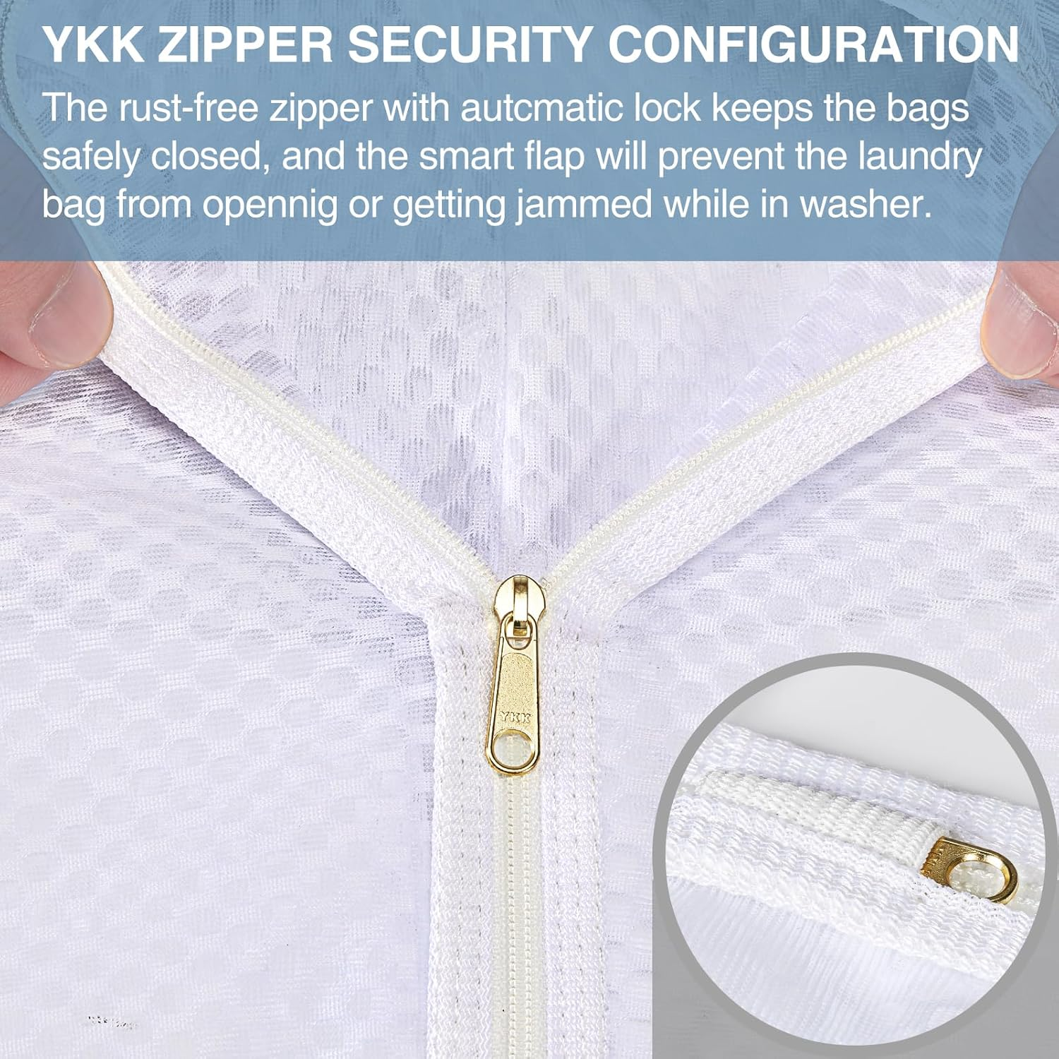 3 Pcs Durable Honeycomb Mesh Laundry Bags for Delicates 12" X 15" (3 Medium) image number 3