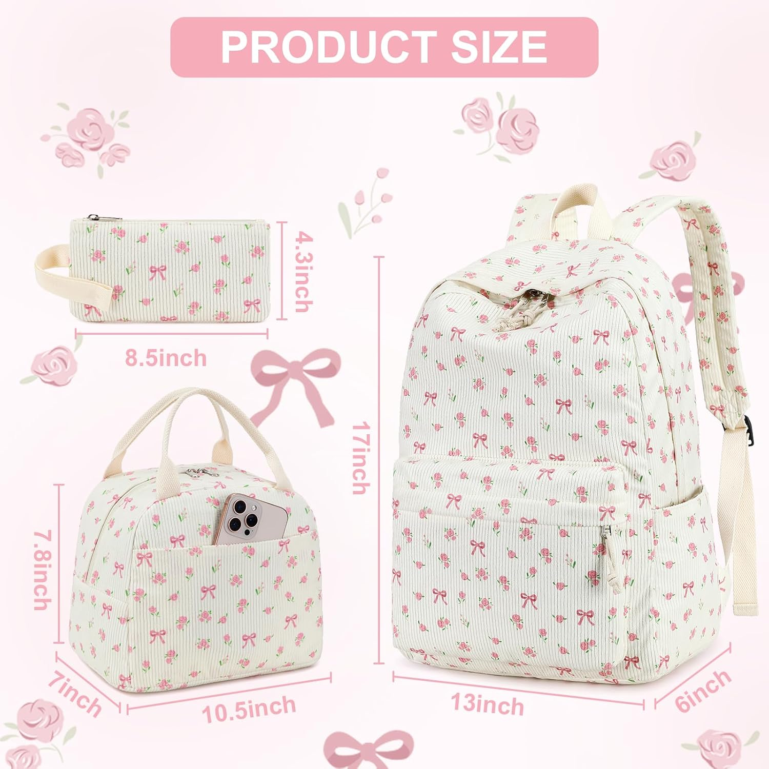 School Backpacks for Boys, Teens Girls Unisex School Bookbag Set Travel Daypack image number 1