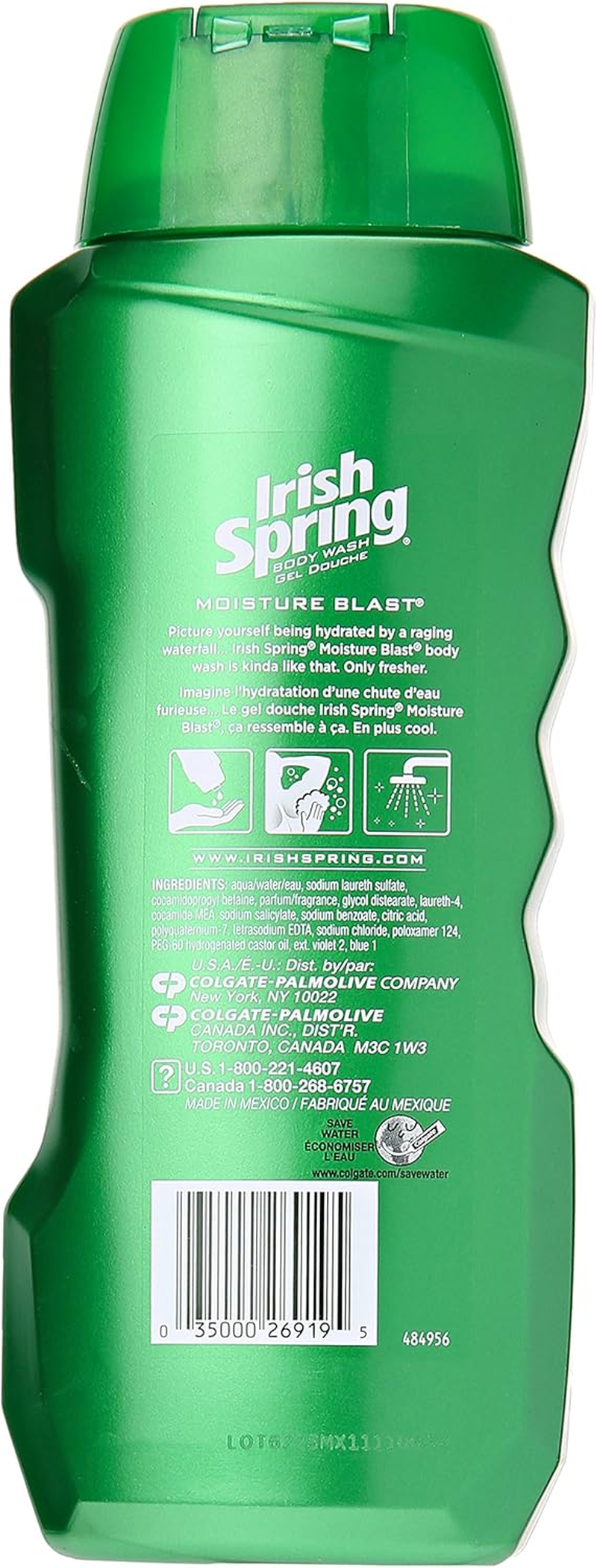 Irish Spring Body Wash, Moisture Blast, 18 Oz image number 2