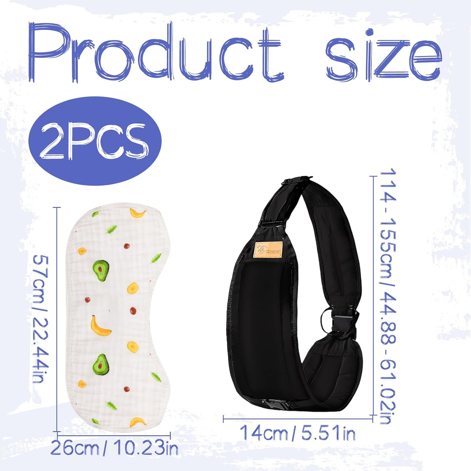 Baby Sling Carrier, Toddler Sling Carrier, Toddler Carrier, Baby Sling with Burp Towel, Adjustable Ergonomic Hip Carrier, Breathable Easy to Wear, Suitable for Outdoor, Shopping, Travel